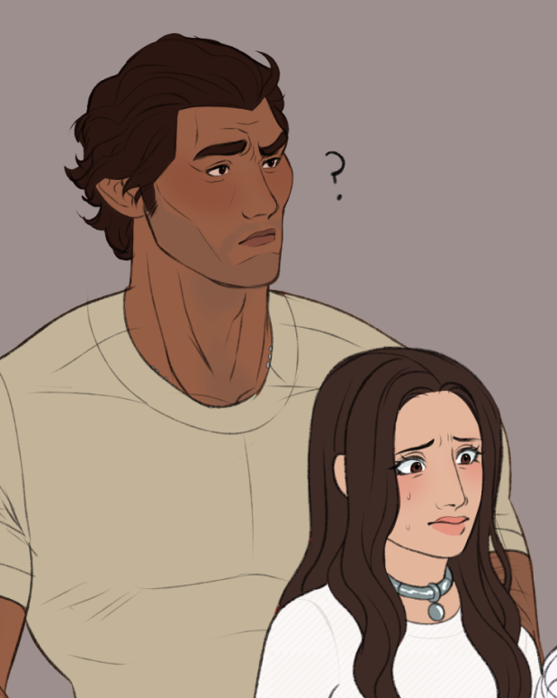 fangweaver_'s tweet photo. miguel and ella crop from my main oc shit https://t.co/eYMEIPBP53