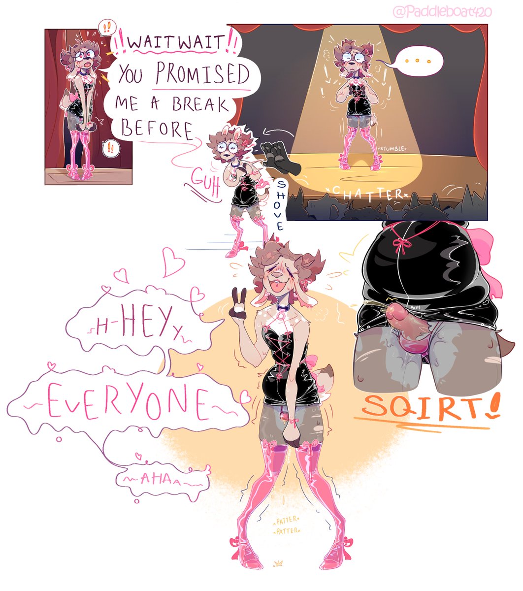 STAGE FRIGHT!
Another omorashi comic for everyone with my favourite boy :)
May post more from this weird au but that is to be seen lmao
Currently moving houses and still have not responded to anyone🙏i will get there i swear it.
Feel free to expand on the plot <3