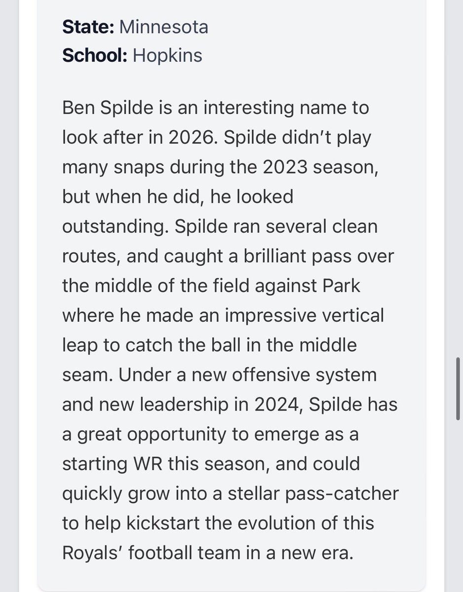 Thank you <a href="/PrepRedzone/">Prep Redzone 🏈</a> for the write up!