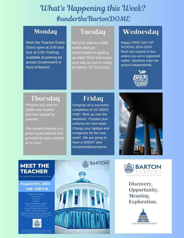 BartonAcademy's tweet photo. It’s BACK TO SCHOOL WEEK!! We are so excited to welcome our #BartonExplorers back for year four #undertheBartonDOME! https://t.co/sklY2GIp0I