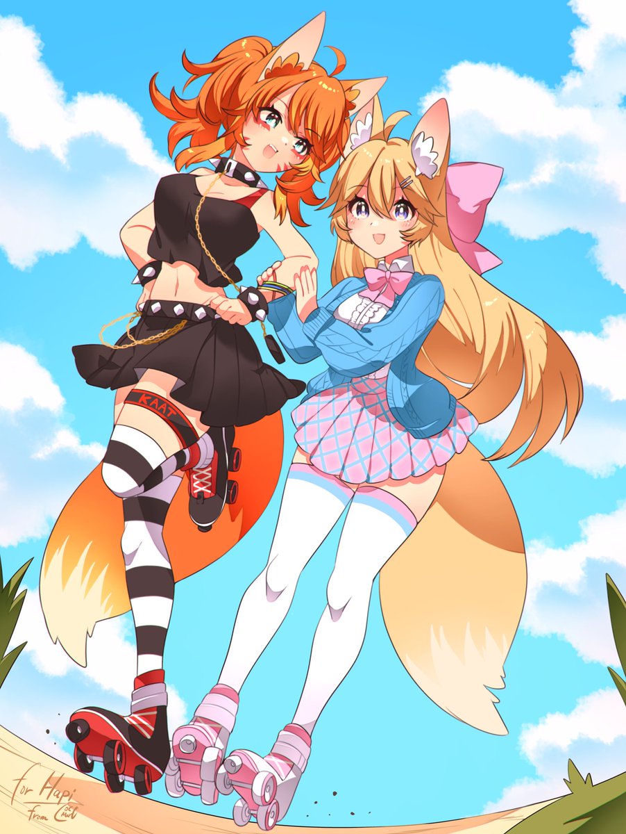 Another wonderful &amp; talented friend <a href="/KaatDrawing/">DumFox_Kaat (Artist V-Tuber)</a> thank you so much for always supporting me!! Kaat has always been so fun to hang out with, and her art is absolutely amazing!! Please go check out kaat!! ❤️