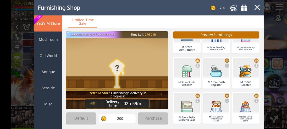 xRhiee's tweet image. Back for freebies and now I can own my own Cafe?!! I&apos;m staying for a while 🫶 Happy6thAnniversary #MapleM