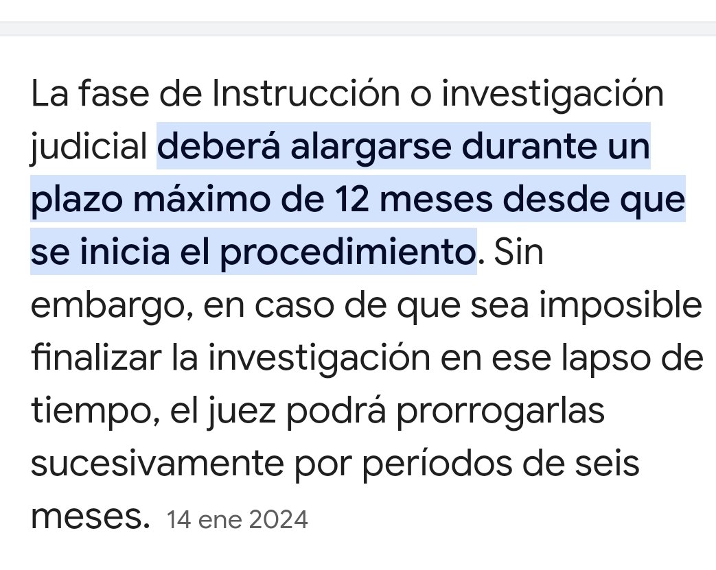 Buttercup1905's tweet photo. @DavidSo78928482 @ParaFliparlo @eldiarioes Pues eso, se está en fase de instrucción. Se está investigando y no parece que se esté alargando más de lo normal. https://t.co/mSczfz7CWG