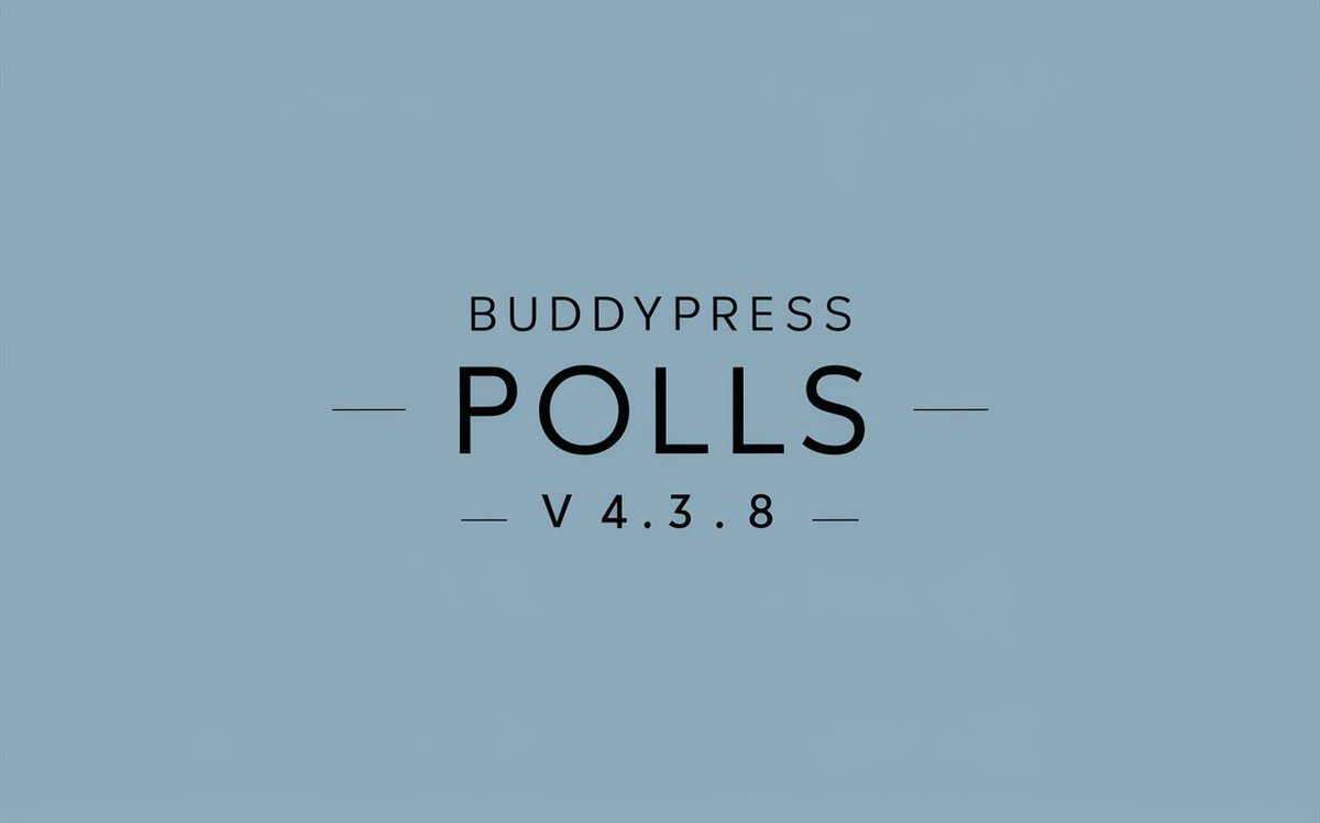 vapvarun's tweet photo. 🚀 New Update Alert! 🎉

BuddyPress Polls v4.3.8 is out now with key enhancements and fixes! Enjoy improved UI, accurate vote percentages, updated icons, and more. Check out the full changelog for all the details.

🔗https://t.co/lajPD2D7YT

#BuddyPress #WordPress #Update #Polls #WbcomDesigns