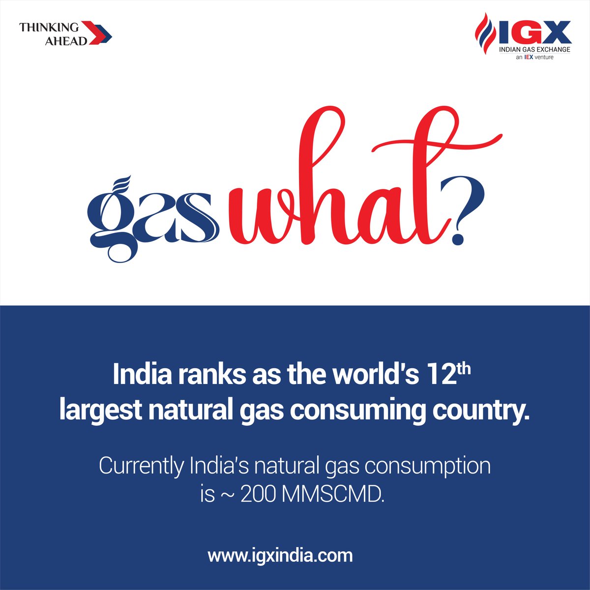 IGX_India_'s tweet photo. Gas What? Know interesting facts about IGX, Natural Gas & LNG markets.
#LNG #GasTrade #IGX #EnergyMarket #GasWhat #IndiaEnergy #NaturalGasConsumption https://t.co/M77TetURNI