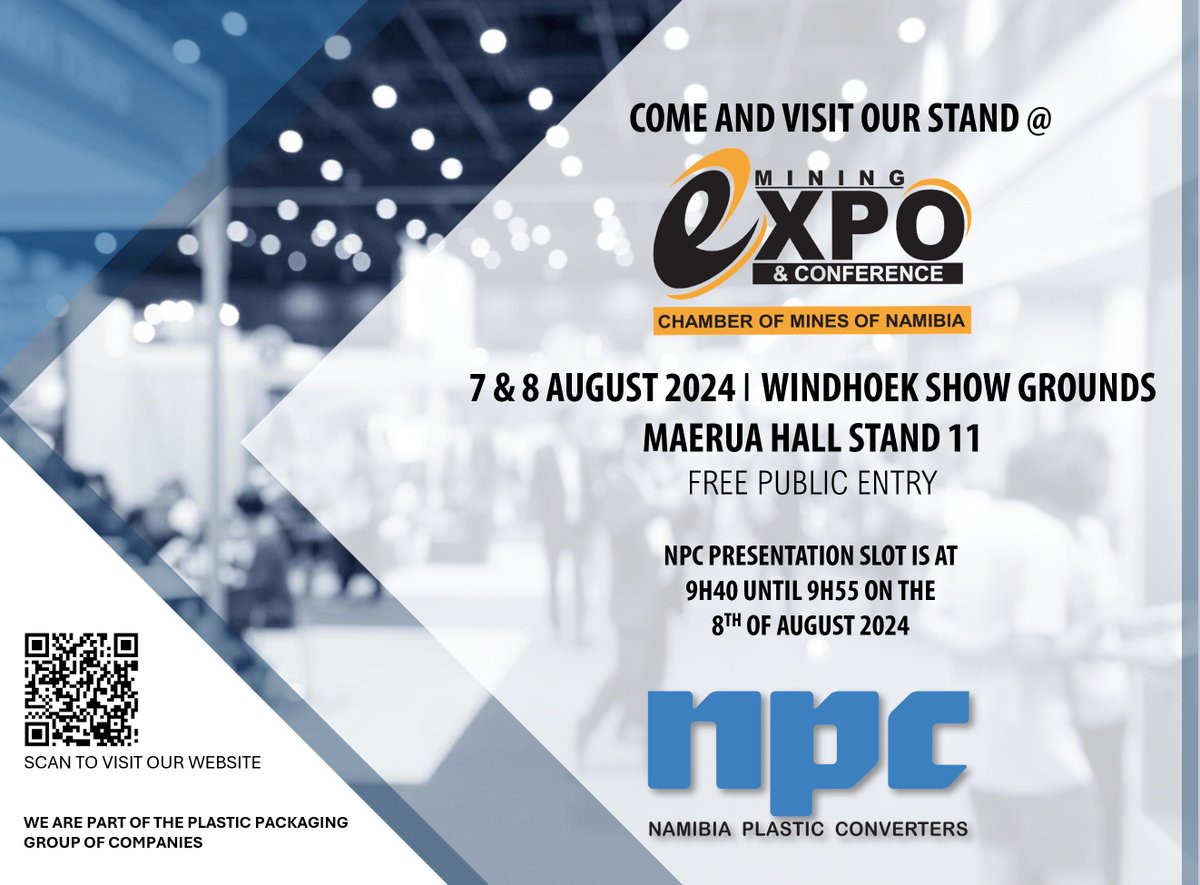 PPnamibia's tweet image. #CoMNamibia #plasticpackaging #pipesolutions #miningexpo2024 #pvcpipes #hdpepipes #ldpepipes