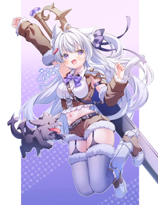 #Skeb #はちゅねアート 一狩りいこうぜ!風に描かせていただきました