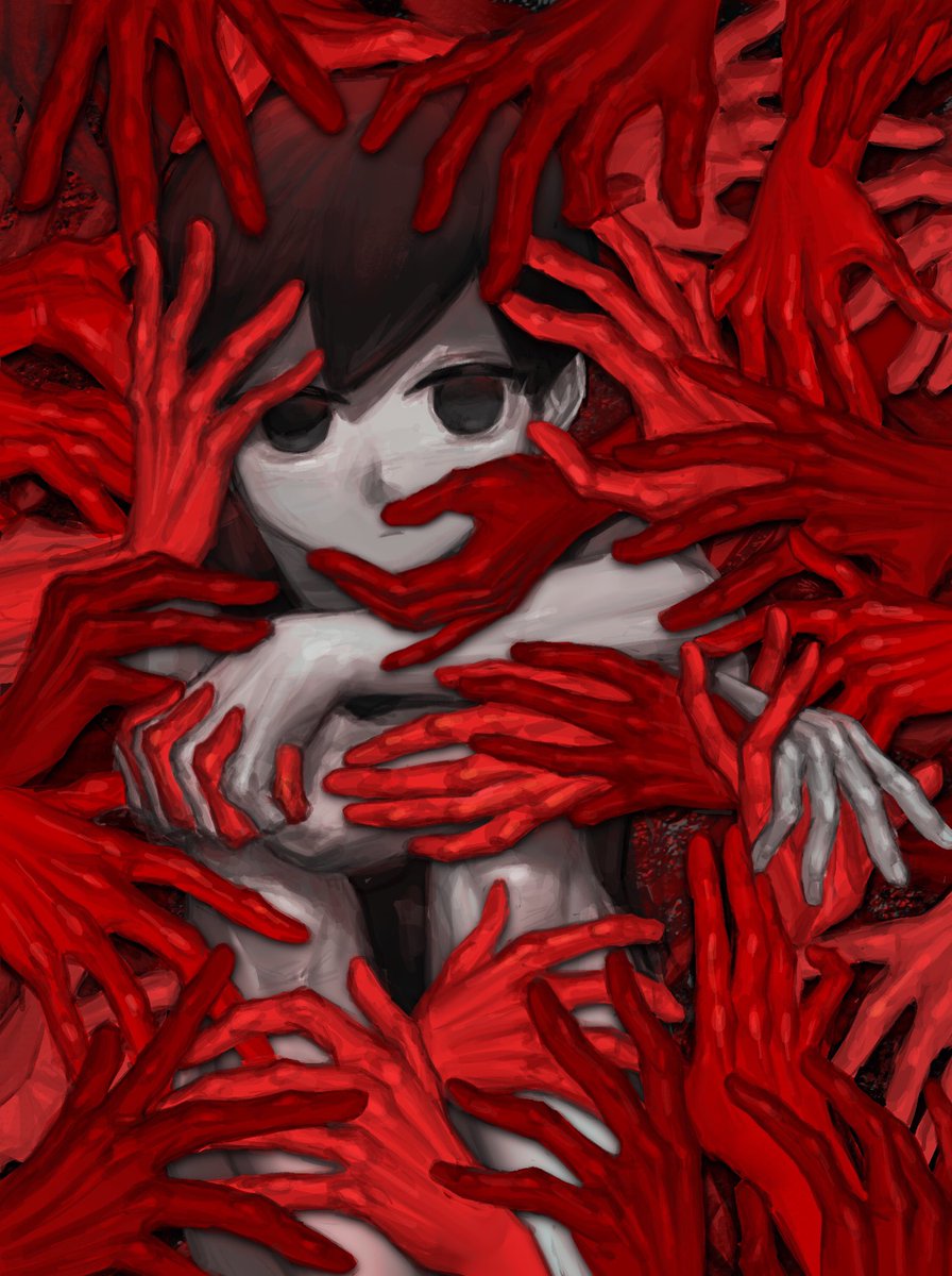 red #omori #OMORI #OMORIFANART