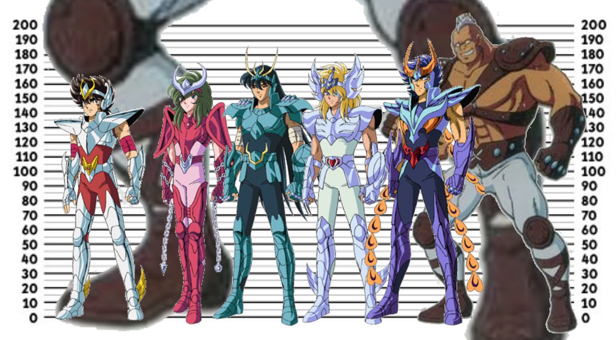 並べてみた。 星矢 165cm 瞬 165cm 紫龍 172cm 氷河.. | シンゴ