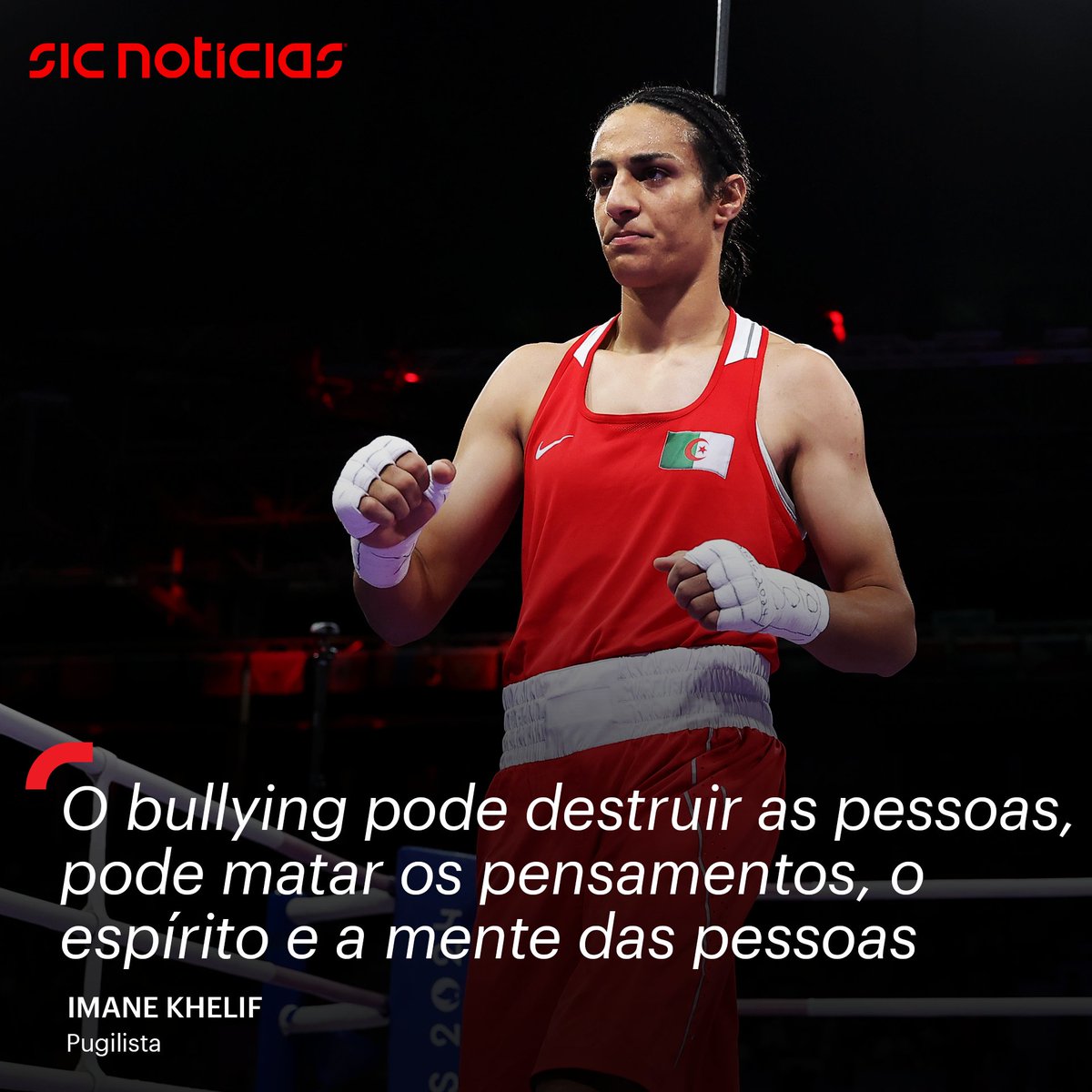 SICNoticias's tweet image. A pugilista argelina Imane Khelif disse que as alegações infundadas quanto ao seu género &quot;prejudicam a dignidade humana&quot; e apelou ao fim do bullying contra atletas.

Saiba mais aqui: bit.ly/3WAwOC8