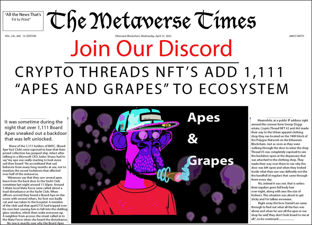 bad_habits10298's tweet photo. Mint a #PurpleApe to join #NFT community. Go to https://t.co/n9CcO4j6Aq…… There are all kinds of #boredapes still available. #Web3 #Metaverse #Opensea #APE #OpenseaNFTs #PolygonNFT #BAYC #CoolCat #TikTok #NFTInvestment #CryptoNews #Crypto #BAYC #nftnow #NFTdrops #NFTTrading https://t.co/enyA5wvFQw