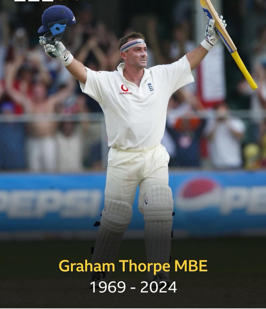 World After Sport (@worldaftersport) on Twitter photo Some dreadfully sad and shocking news coming from the <a href="/englandcricket/">England Cricket</a> world. We have lost the amazing Graham Thorpe. Love to family and friends at this very tough time ❤️🏏
bbc.co.uk/sport/cricket/… Some dreadfully sad and shocking news coming from the <a href="/englandcricket/">England Cricket</a> world. We have lost the amazing Graham Thorpe. Love to family and friends at this very tough time ❤️🏏
bbc.co.uk/sport/cricket/…