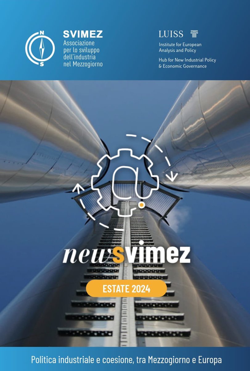 🎉 È uscita la newsletter di agosto! 

📬 Scopri il "Punto #SVIMEZ" sulla #ZESUnica, che analizza il nuovo #PianoStrategico per rafforzare l'industria del #Mezzogiorno. 

🔍 Leggi la newsletter qui: svimez.info/newsletter/