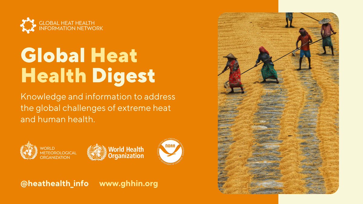 heathealth_info's tweet photo. July was a big month in #HeatHealth

Catch up with our digest, featuring:

➡️ @UN @antonioguterres Call to Action on #ExtremeHeat
➡️ @heathealth_info team sets new targets in Singapore
➡️ @ILO report explores workplace heat protections

...and much more: https://t.co/MdfSruGv1O https://t.co/wAlzsjMG9y