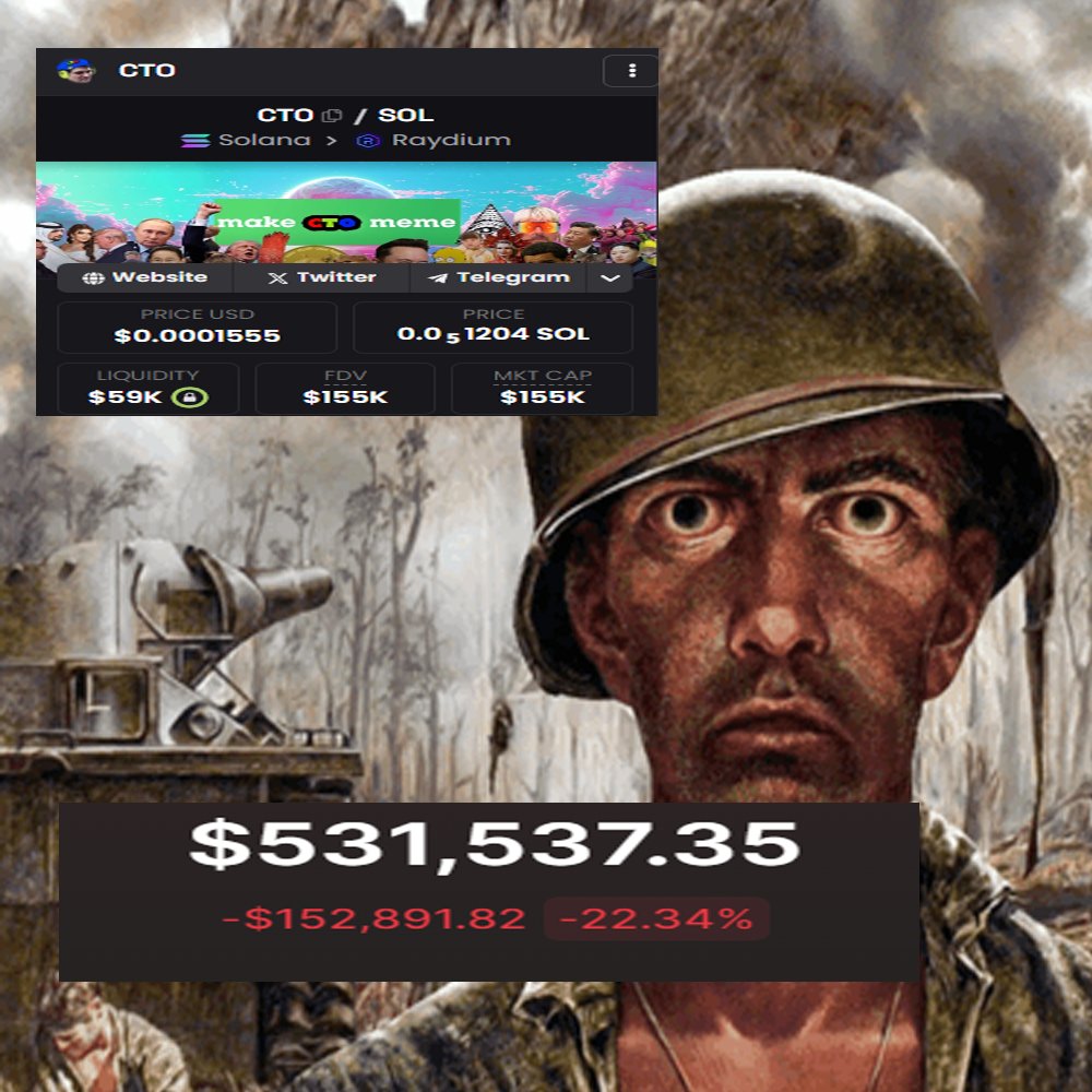 you fucking autistic, the world needs $CTO