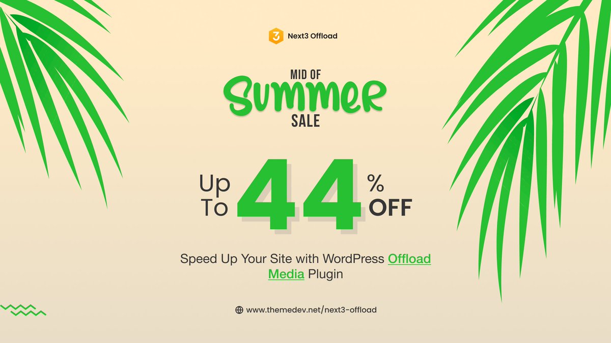 williamjhonson_'s tweet image. Mid-Summer Madness: Up to 44% Off Next3 Offload!

Summer is sizzling, and so are our deals! 🔥 Get up to 44% OFF on Next3 Offload plans.

👉 Grab the deal: themedev.net/next3-offload/…

#Next3Offload #MidSummerSale #WordPressOptimization #SummerDeals #SaveBig