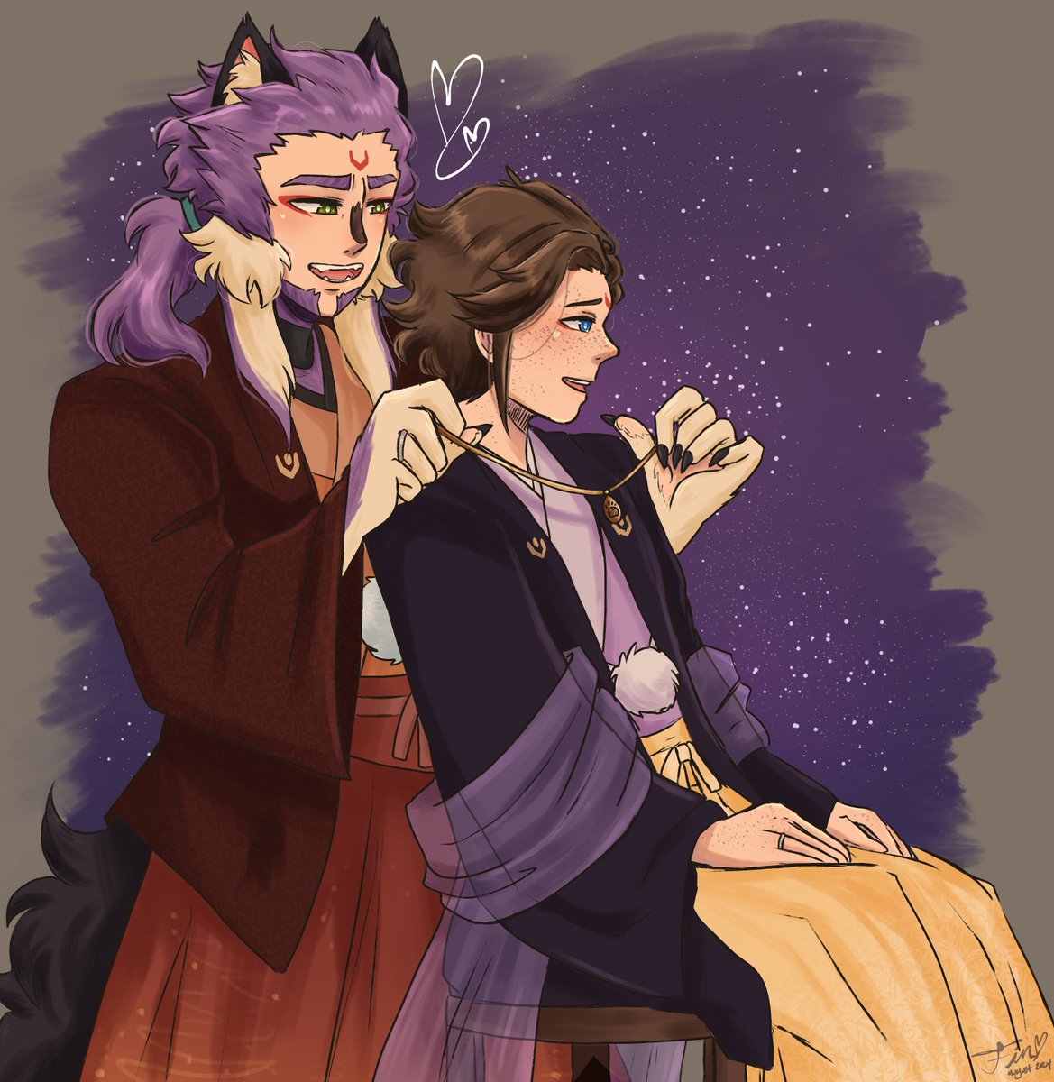 DearMurakumo's tweet image. &quot;You look stunnin&apos;, doll. Ready for a night you&apos;ll never forget?&quot; 

🐺🌾💜
#RF5 #yumetwt