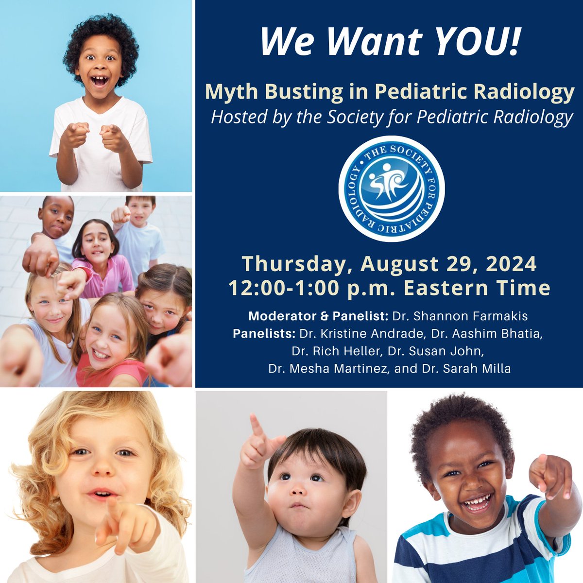 Alex Sobczak (@alex_sobczak_) on Twitter photo Myth Busting in Pediatric Radiology
August 29th, 12:00-1:00pm
Learn the TRUTH about Pediatric Radiology at a free virtual webinar hosted by the Society for Pediatric Radiology!
Link for the event: spr.org/events/slovis8…
<a href="/ACRRFS/">ACR RFS - We've Moved! Follow <a href="/RadiologyACR/">American College of Radiology</a>.</a>
<a href="/SocPedRad/">The Society for Pediatric Radiology</a>
@RadiologyACR
@FutureRadRes Myth Busting in Pediatric Radiology
August 29th, 12:00-1:00pm
Learn the TRUTH about Pediatric Radiology at a free virtual webinar hosted by the Society for Pediatric Radiology!
Link for the event: spr.org/events/slovis8…
<a href="/ACRRFS/">ACR RFS - We've Moved! Follow <a href="/RadiologyACR/">American College of Radiology</a>.</a>
<a href="/SocPedRad/">The Society for Pediatric Radiology</a>
@RadiologyACR
@FutureRadRes
