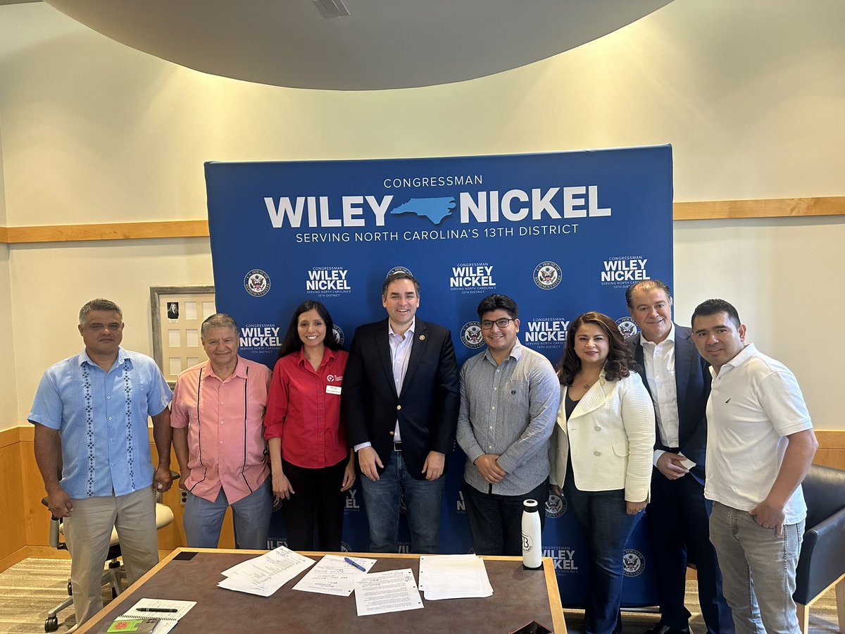Engaging with our congressional representatives is essential for the <a href="/NCHispanicCC/">NC Hispanic Chamber</a>. Thank you Representative <a href="/WileyNickel/">Wiley Nickel 🇺🇸</a> for inviting us to this insightful discussion on how to further develop #NorthCarolina's Hispanic businesses.