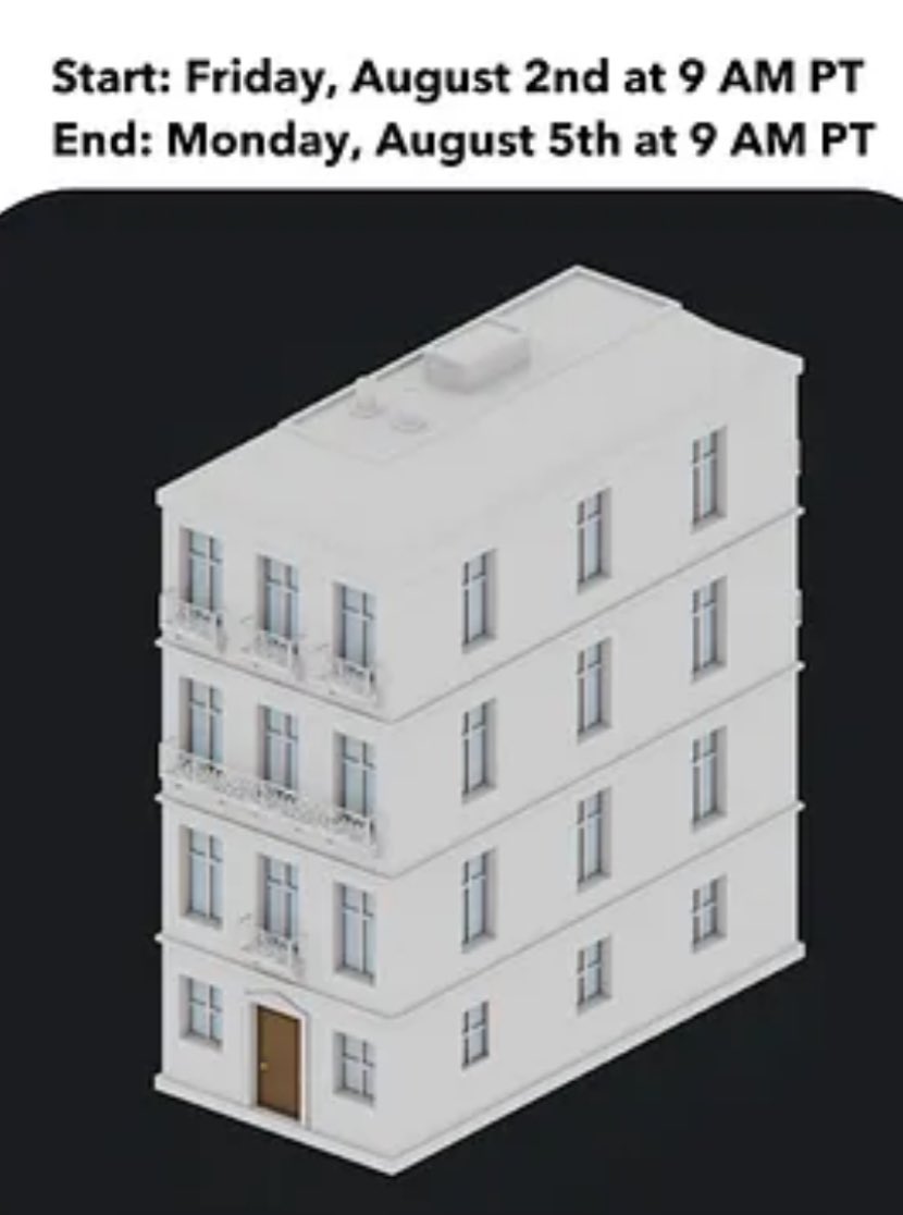 upland_guide's tweet photo. Last chance to start building this custom #Paris2024 home in @UplandMe before it’s gone forever!

To commemorate the city release, every day this week there is a new custom model available to build with Sparklet! https://t.co/roop7CbyKN