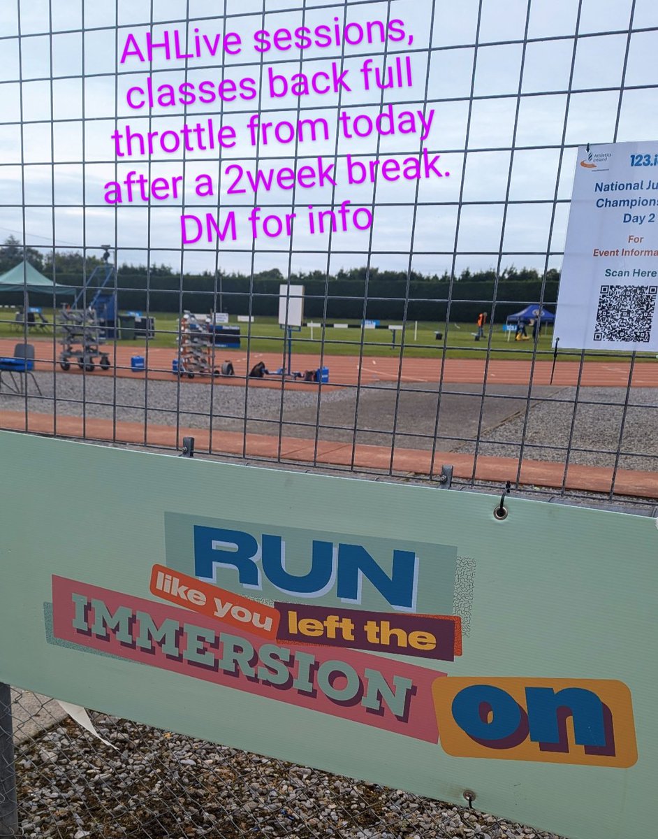 Want to run better, cycle better, swim better, play hockey better, play rugby better, play GAA better, do multi sport races better .... or simply move about daily life better? DM me as @ahlivetraining is back from a 2 week break and fired up to fire you up with a full timetable