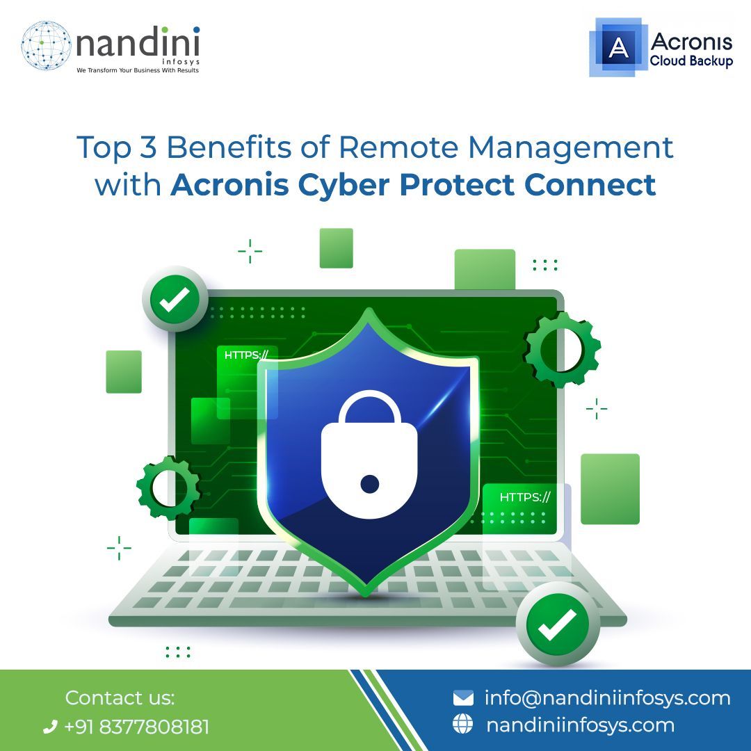 NIPL_HQ's tweet image. Can&apos;t be everywhere at once managing IT issues? Acronis Cyber Protect Connect is your remote management sidekick! Faster resolutions, happier users, secured access - all at a fraction of the cost!
.
.
.
.
.
#nandiniInfosys #datasecurity #acronis #backupandrestore #acronisbackup