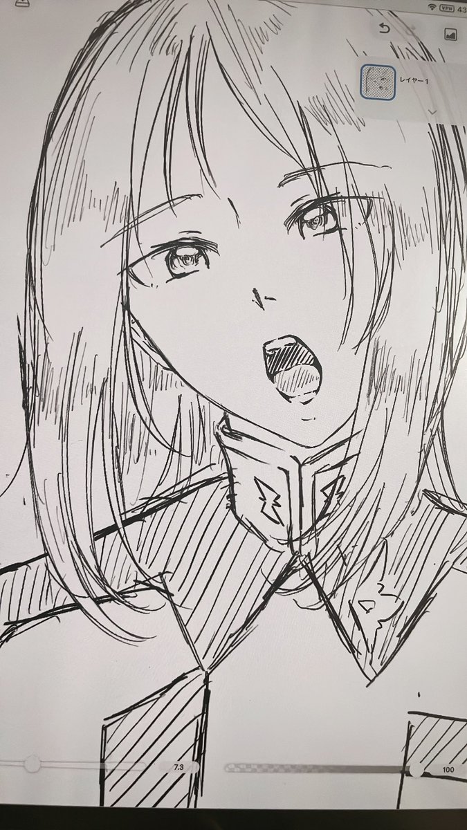 この間描いたレイ