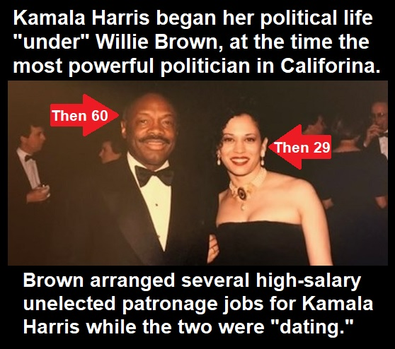 <a href="/SusanTGuest/">Zero View Sue</a> <a href="/TheLeoTerrell/">LeoTerrell</a> She was a back bench prosecutor till Willie Brown "discovered" her, and they did the horizontal mamba for a couple of years.
Willie was the most powerful Demmunist in CA, and she rode him all the way to the US Senate.  He was her political sugar daddy.
