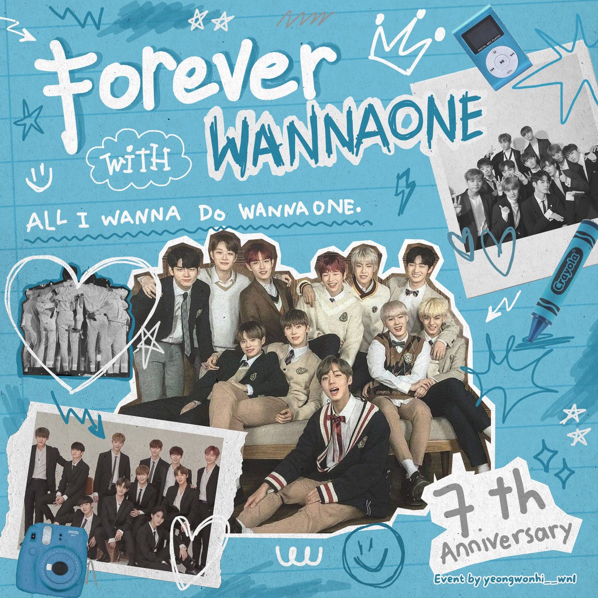 Wannable_twts's tweet photo. 1√1=1 (FOREVER WITH WANNA ONE) ♾️

Wanna One 7TH Anniversary Photo Booth Event by @yeongwonhi__wn1

📆 7 August - 14 September 2024
📍 Snaplab, https://t.co/s6YzZkvUz0

Please check the detail in the poster because they are have some different time! https://t.co/2JY0YINigZ