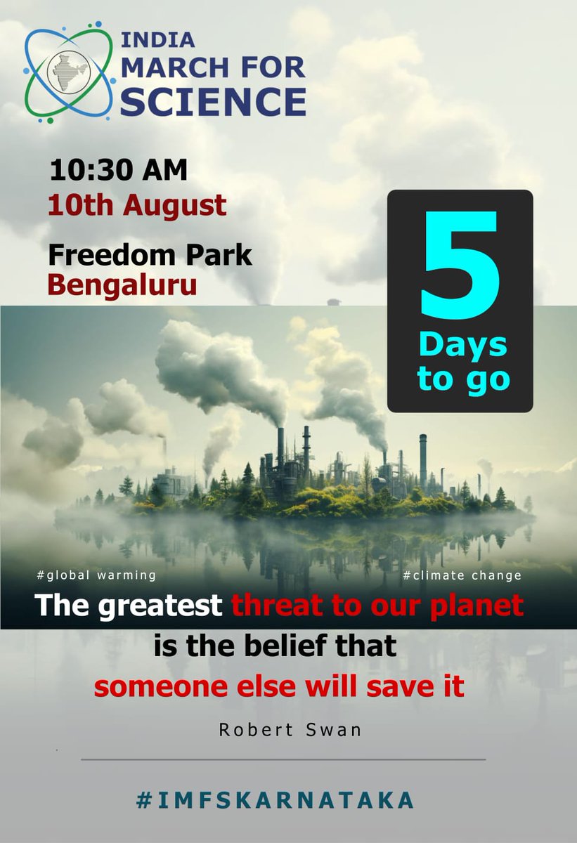 March for Science Karnataka tweet media