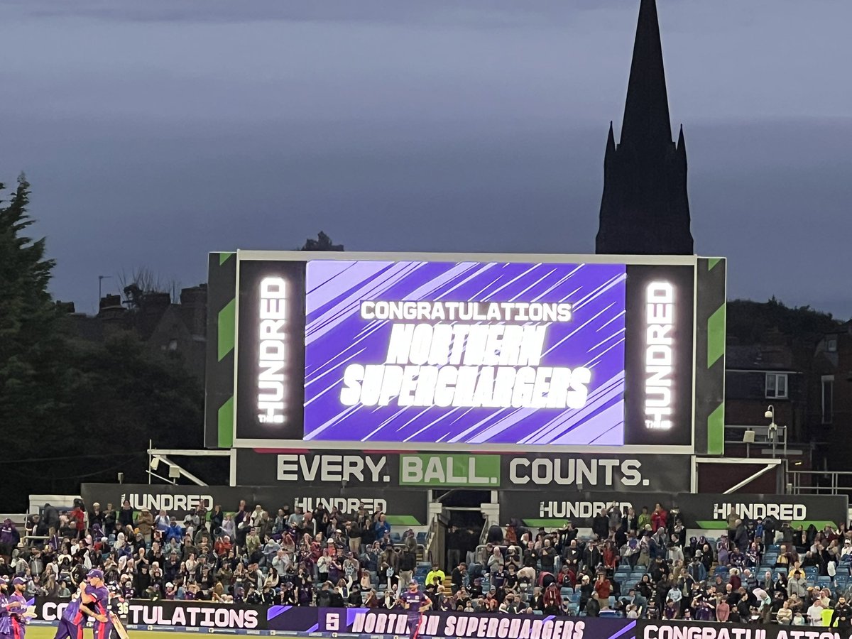 Karen Priestman (@kncowley) on Twitter photo Another great result <a href="/NorthernSu77152/">@NorthernSuperchargers</a> in <a href="/thehundred/">The Hundred</a> close but a good win! Fans on form in the western terrace #headingley #cricketfans Another great result <a href="/NorthernSu77152/">@NorthernSuperchargers</a> in <a href="/thehundred/">The Hundred</a> close but a good win! Fans on form in the western terrace #headingley #cricketfans