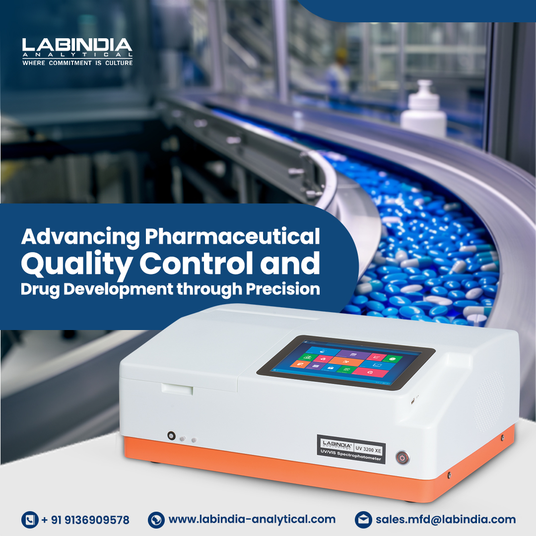 Laipl's tweet image. LABINDIA Double Beam Spectrophotometer UV 3200XE with Xenon Lamp is a vital tool for the pharmaceutical industry.

labindia-analytical.com/product/analyt…

#LABINDIA #LabindiaAnalytical #Spectrophotometer #DoubleBeamSpectrophotometer #LabEquipment #AnalyticalChemistry #UV3200xe