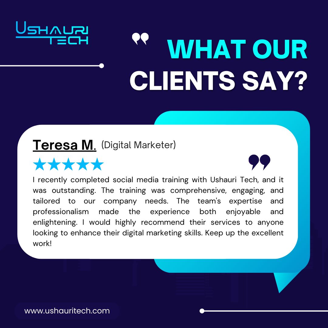 UshauriTech's tweet image. Thank you for your trust in our services!

#everyone #webdesign #webdevelopment #digitalmarketing #branding