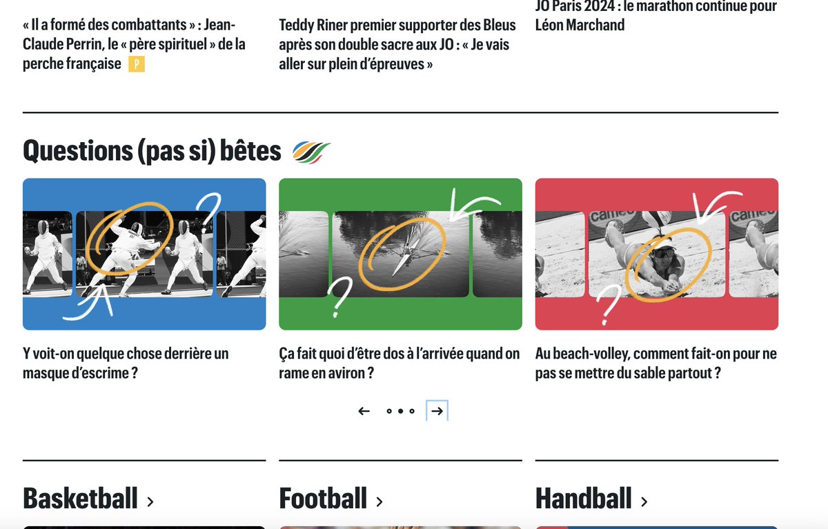 Chouette série du Parisien sur les questions pas si bêtes des JO