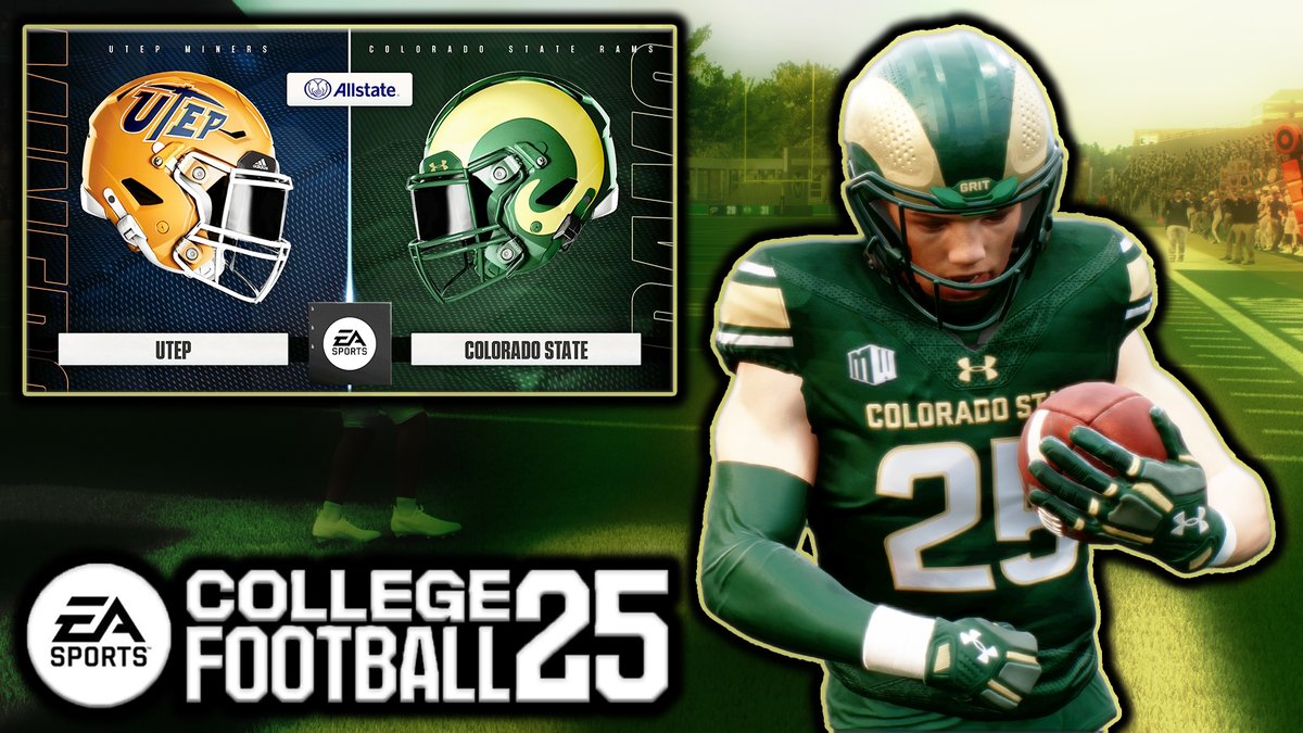 CazTheTitan's tweet photo. 🚨 New Video Alert! 🚨

The Rams take on the UTEP Miners in an intense showdown in our latest EA College Football 25 Dynasty episode! 🏈🔥 Can they secure the win? Watch now to find out!

📺 https://t.co/ir9tAUhAB3

#EACFB25 #ColoradoStateRams #CollegeFootball  #DynastyMode https://t.co/g9sNkLTFuK