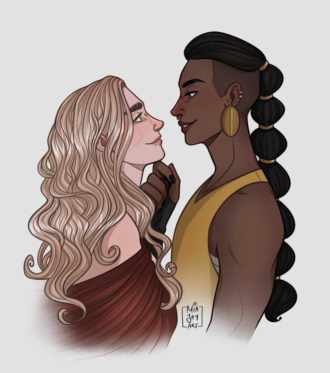 ✨Quee(r/n)s✨
Two OCs from my story.  🙂
#originalcharacterart #originalcharacters