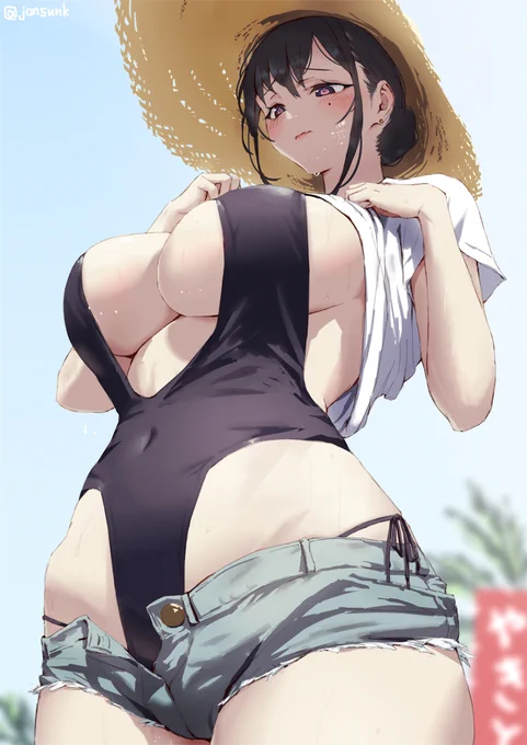 …こっ、この水着はやっぱりちょっと 