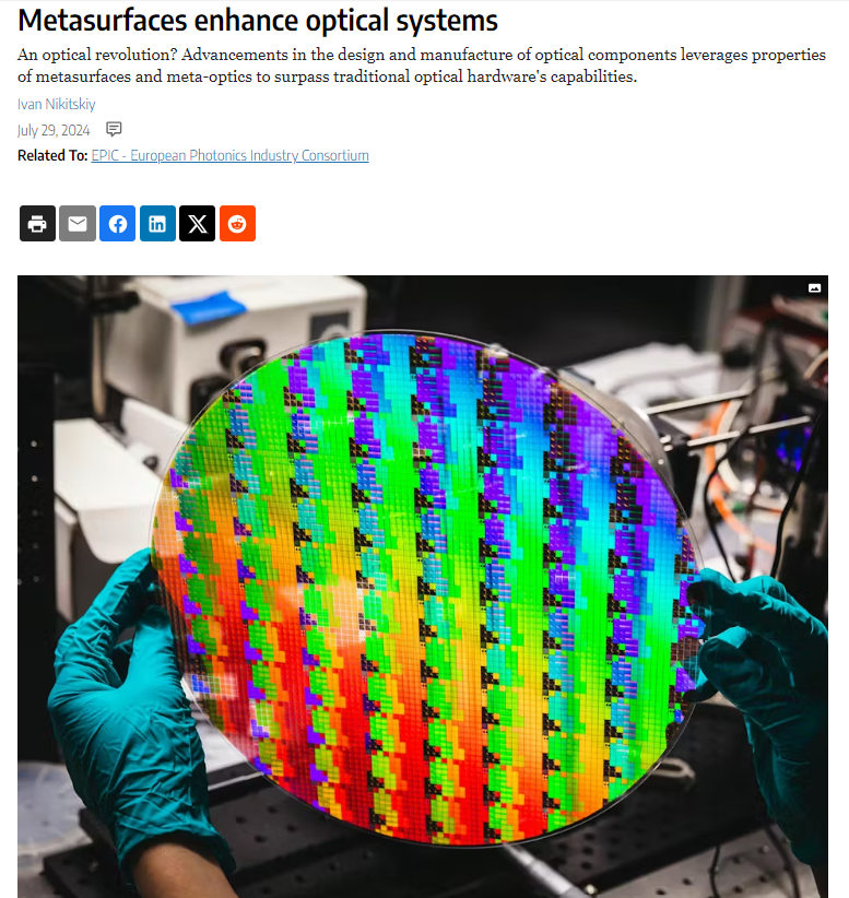 EPIC Photonics (@epic_photonics) on Twitter photo The #metamaterial market size was valued at approximately $500 million in 2021 and is projected to reach over $3 billion by 2026 and companies like <a href="/MetalenzNews/">metalenzNews</a> <a href="/ST_World/">STMicroelectronics</a> PlanOpSim <a href="/EVGroup/">EV Group (EVG)</a> <a href="/Synopsys/">Synopsys</a> are paving the way!
laserfocusworld.com/optics/article…
#photonics #metasurfaces The #metamaterial market size was valued at approximately $500 million in 2021 and is projected to reach over $3 billion by 2026 and companies like <a href="/MetalenzNews/">metalenzNews</a> <a href="/ST_World/">STMicroelectronics</a> PlanOpSim <a href="/EVGroup/">EV Group (EVG)</a> <a href="/Synopsys/">Synopsys</a> are paving the way!
laserfocusworld.com/optics/article…
#photonics #metasurfaces