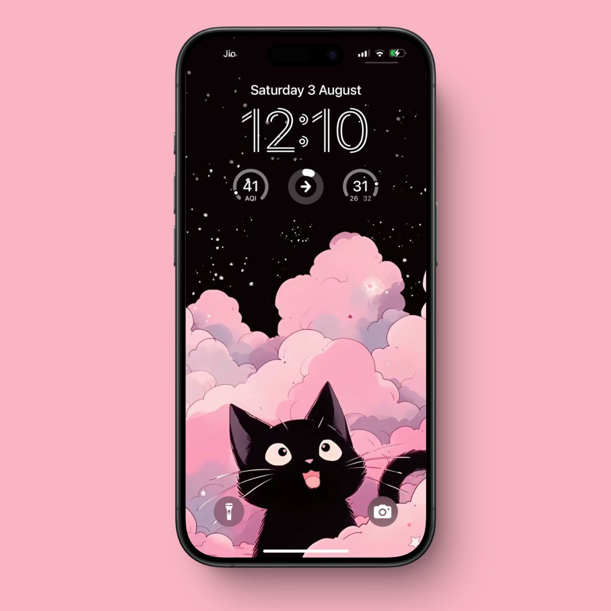 amaancg's tweet image. Cutest Cat Wallpaper 🖤✨