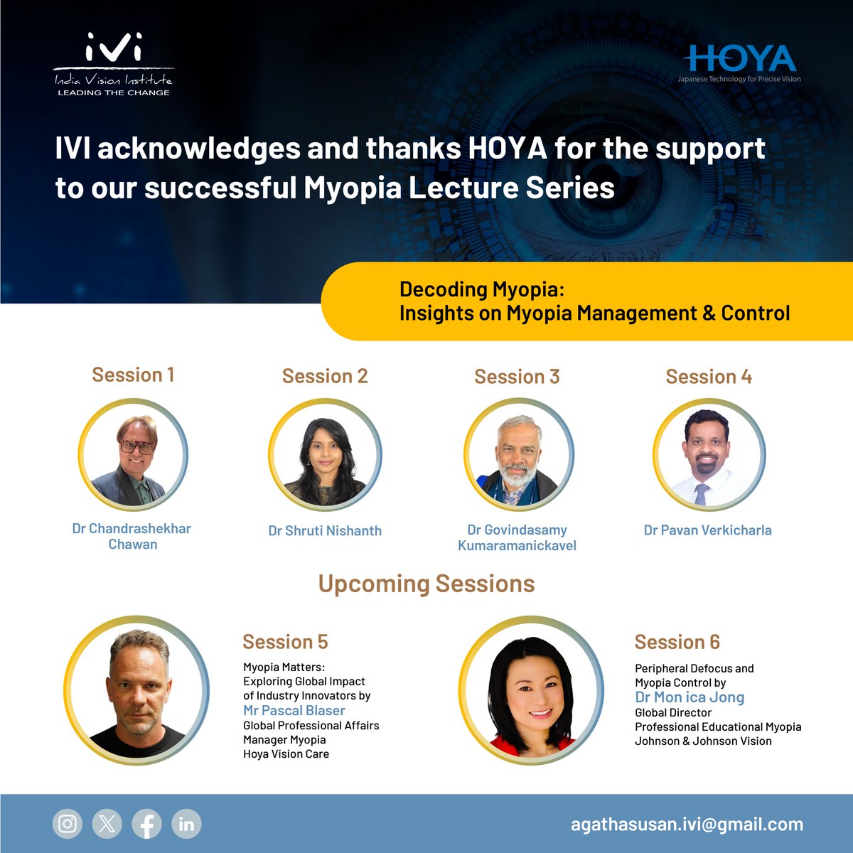 India Vision Institute (@optometryindia) on Twitter photo IVI acknowledges and thanks Hoya for the support to our successful Myopia Lecture Series
#Myopiamanagement #Myopialectureseries #Myopia
<a href="/hoyalens_india/">Hoya Lens India</a> IVI acknowledges and thanks Hoya for the support to our successful Myopia Lecture Series
#Myopiamanagement #Myopialectureseries #Myopia
<a href="/hoyalens_india/">Hoya Lens India</a>