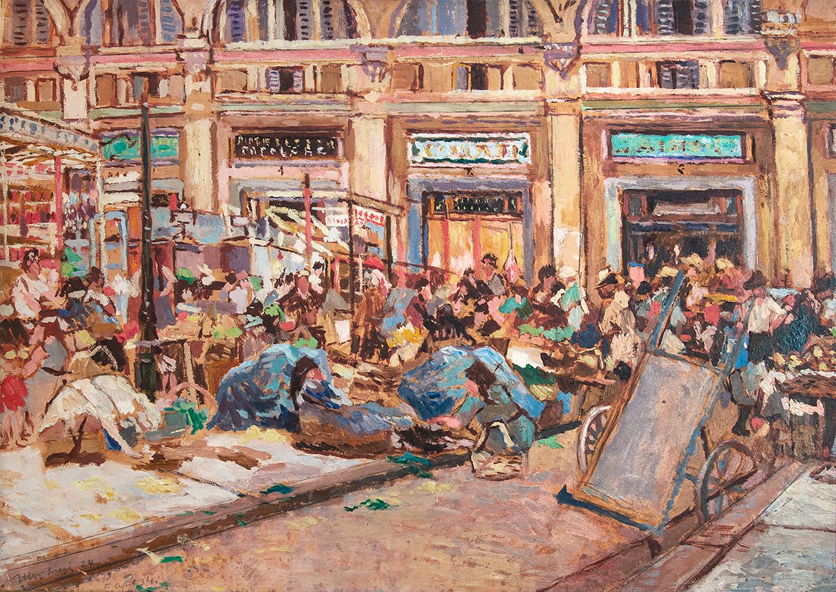 LRonLacy's tweet photo. #OTD in 1924
🧵👇
‘Il Mercato Centrale’ (The Central Market of Livorno [Leghorn]). #UlviLiegi (#LuigiMoiséLevi, 1858-1939). Olio su cartone. Livorno, Museo Civico. 5 Agosto 1924.
👉ALT
#ItalianArt #Livorno #LivornoMercatoCentrale #Leghorn #postmacchiaioli #GruppoLabronico https://t.co/COAzkn4dFA