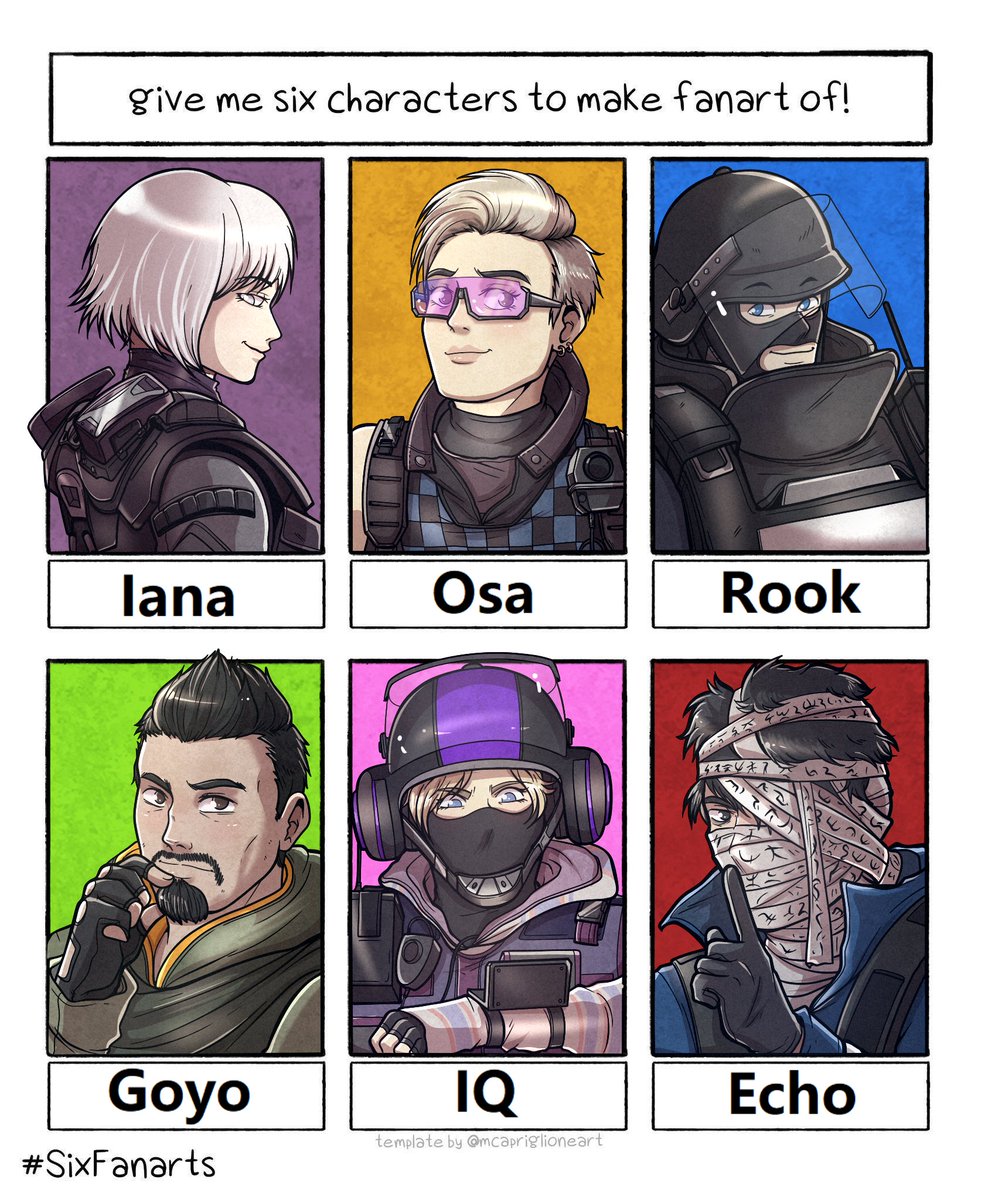 Part 2! be patient!  more characters next! #sixfanarts