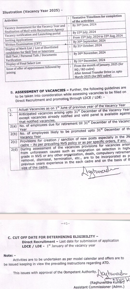 <a href="/NVS_HQ/">NVS INDIA</a> 8 मई को प्रकाशित NVS MODAL CALENDAR मे DIRECT RECRUITMENT NOTIFICATION 15 JULY को प्रकाशित करने की जानकारी दी गई..आज  5 August तक भी कोई नोटिफिकेशन  उपलब्ध नहीं करवाई गई है ...
#NVS_RELEASE_NOTIFICATION

<a href="/EduMinOfIndia/">Ministry of Education</a> <a href="/PMOIndia/">PMO India</a> <a href="/jayantrld/">Jayant Singh</a> <a href="/aapdharmesh/">Dharmesh H Mishra धर्मेश एच मिश्रा</a> <a href="/narendramodi/">Narendra Modi</a>