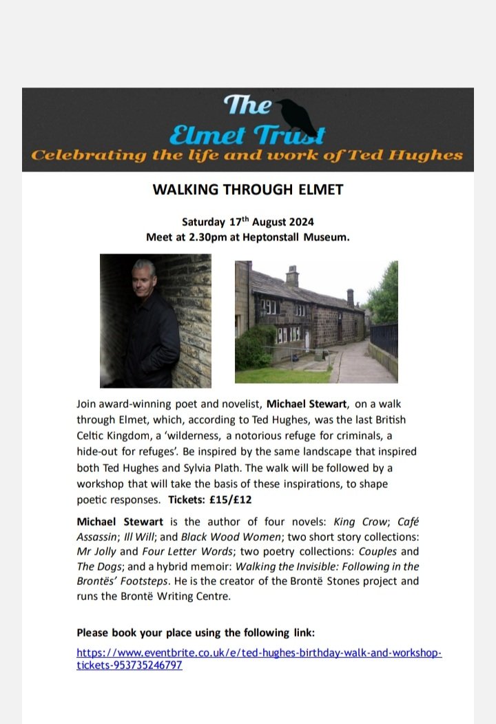 ElmetTrustUK's tweet photo. Flyers for our upcoming Ted Hughes' birthday weekend  events are here!  You can also find all the information you need and booking links here on our website  under the events page. Please come and join us ! 🙂

https://t.co/h3WtpqvPvr https://t.co/joDs1UOgeQ