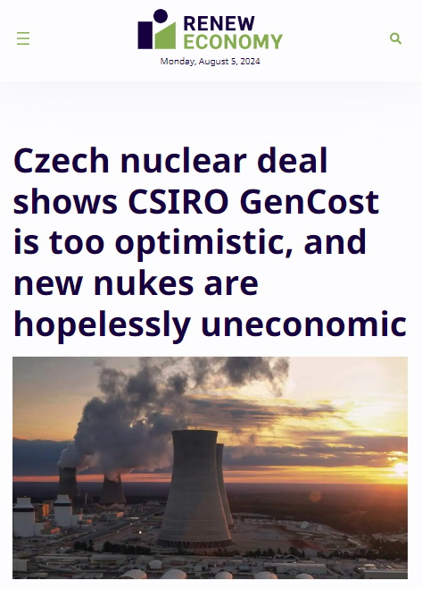 EnviroVic's tweet photo. Apparently this article from @renew_economy is being blocked on Facebook because trolls are misusing the reporting tools!🤔

They don't want you to know that Nuclear energy is wildly expensive 💸☢️

https://t.co/oSpHo9i3qc https://t.co/ZEITKFzGBg