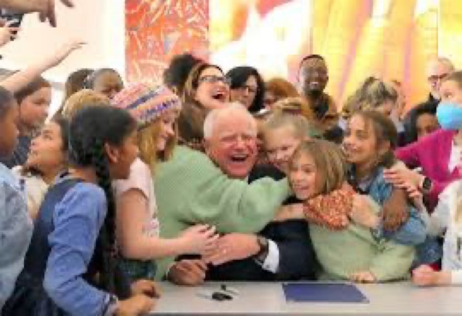 Here is Governor Tim Walz after he signed the 2023 state law guaranteeing universal free breakfast and lunch for all students in Minnesota.