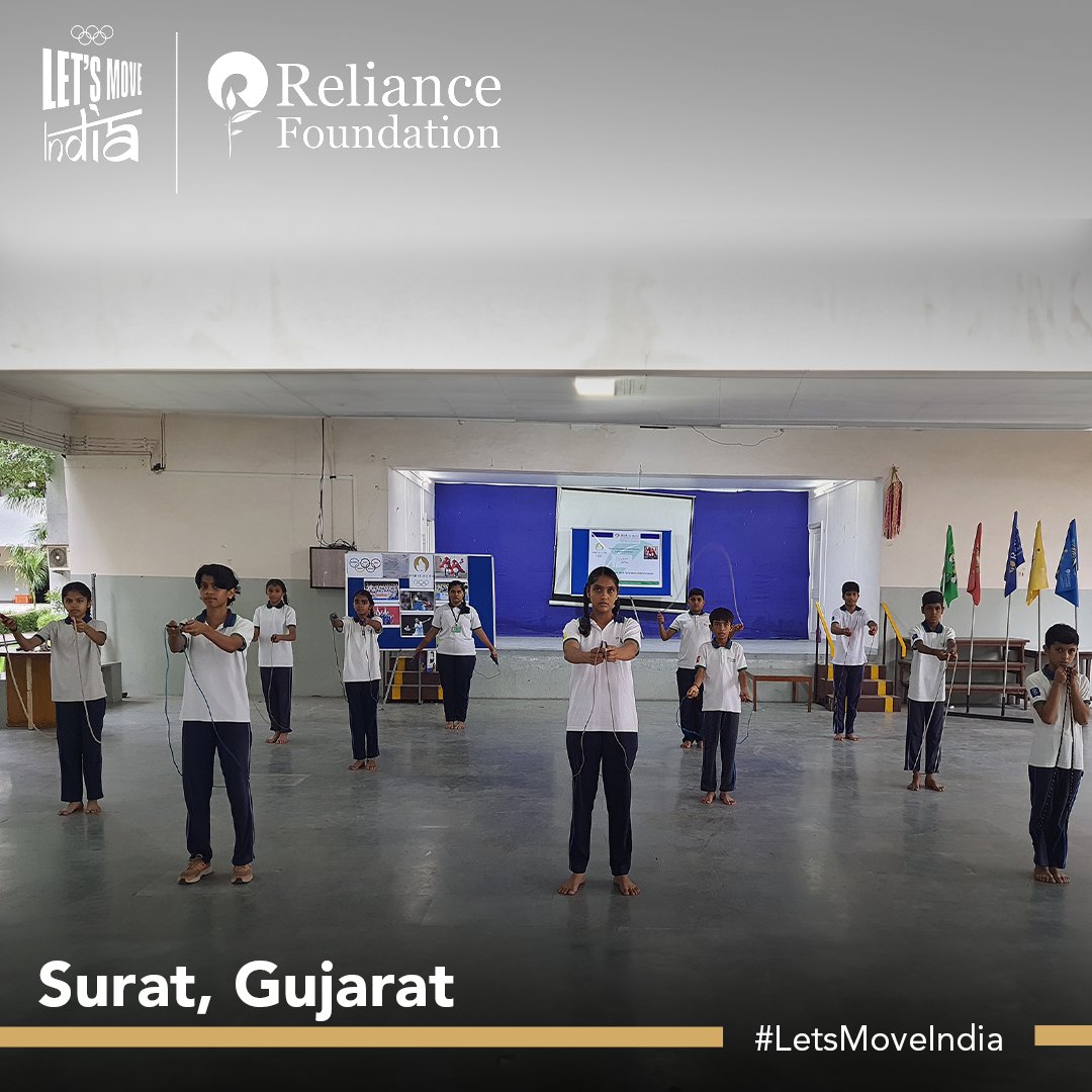 ril_foundation's tweet photo. Catch a glimpse of the nationwide celebrations and see how we’re fostering future leaders through the spirit of the Olympic movement!

#RelianceFoundation #WeCare #ParisOlympics2024 #Cheer4Bharat #IndiaAtParis2024 #LetsMoveIndia https://t.co/SDq3vEthKp