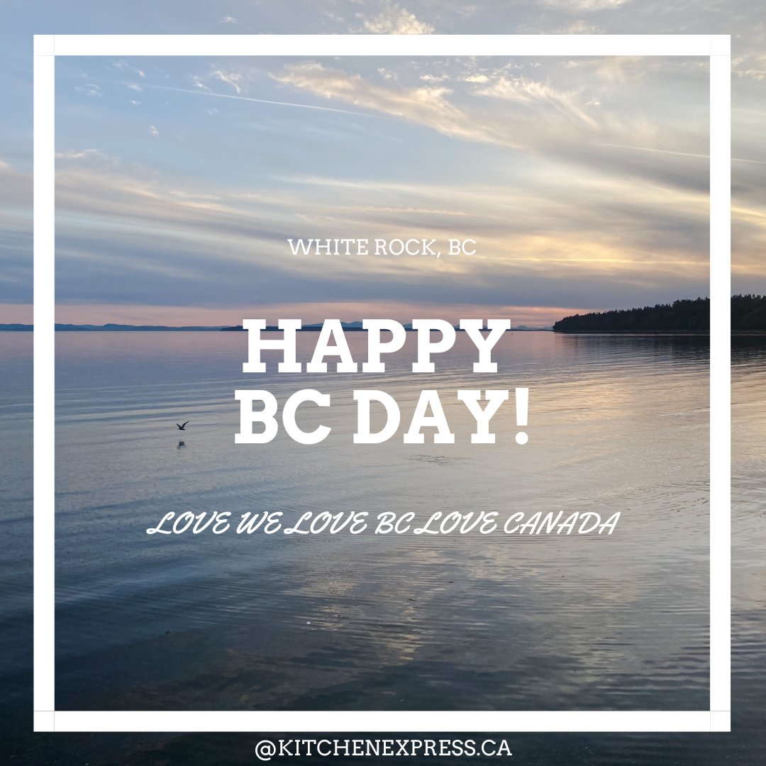 1KitchenExpress's tweet image. Happy BC Day from Kitchen Express! 

We're celebrating with a beautiful view from White Rock Pier. 

Check out our SUPPORT LOCAL Series Custom Cabinets, inspired by BC's landscapes and made in Greater Vancouver. 

Visit our website (kitchenexpress.ca/support-local-…) for more details.
