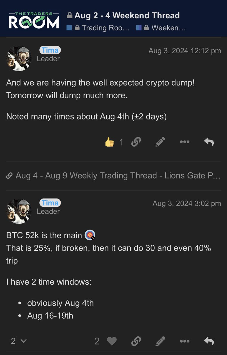 TheTraderRoom's tweet photo. 52k is lost, 30% is at low 48k, max extension is 40% off the recent high

#BTC #Bitcoin #Crypto #cryptocurrency #Crytpocrash 
#ETH #Ethereum #SOL #PEPE #Altcoins #XRP #SHIB  #BCH #BNB #Binance #ETC #Matic #UNI #CAKE #ADA #SUSHI #NOT #JUP #LTC #ToTheMoon
https://t.co/zmwbTvq2fj https://t.co/RzfovkxxVL