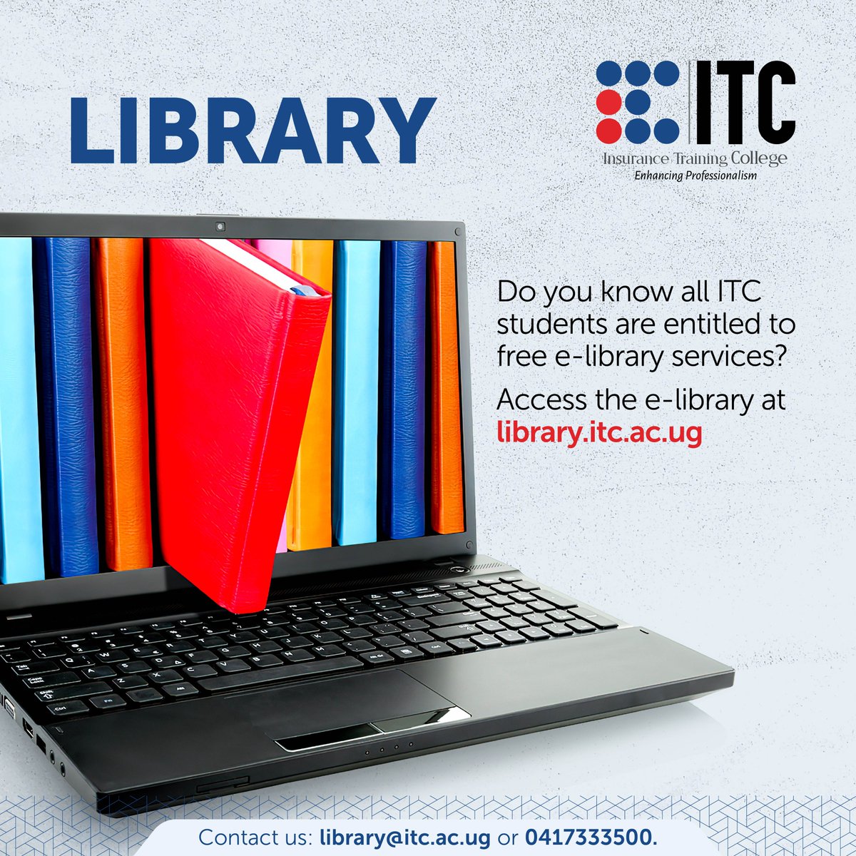 ITC_Kampala's tweet image. Explore a wealth of knowledge at the ITC Library! With access to over 1,100 specialized volumes and documents, our collection is tailored to meet your information needs. #ITCLibrary #KnowledgeIsPower #ITCKampala